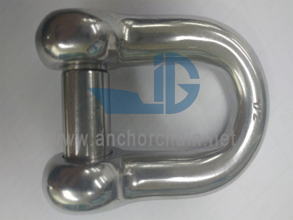 D-Shackle (Med Slot Sink Pin), SS304 ELLER SS316