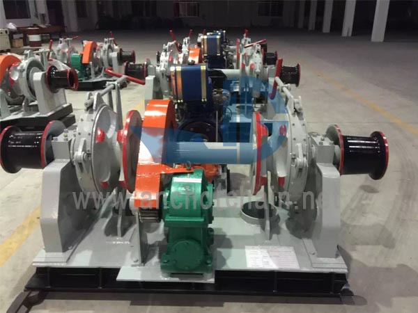Hydraulisk dobbelt Gypsy ankerspil