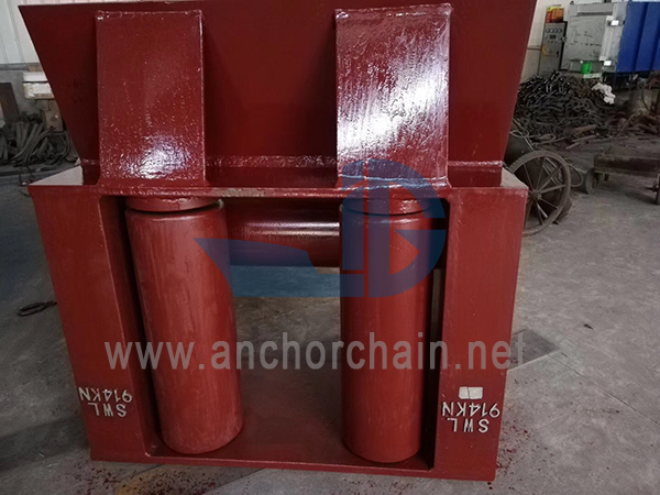 JIS F2026 Fairlead med vandret rulle