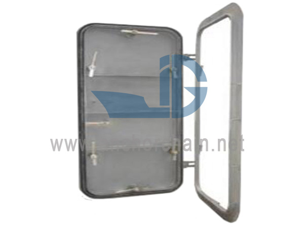 Marine aluminium hængslet dør