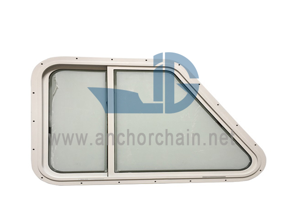 Marine aluminium trapezvindue