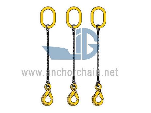 Slingle Leg Splejset Wire Rope Sling Sælges