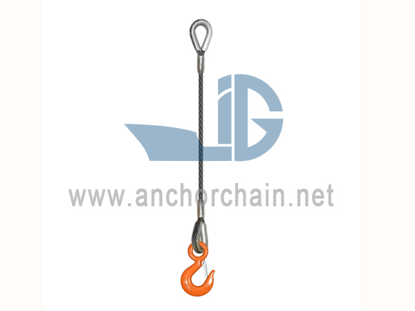 Slingle Leg Splejset Wire Rope Sling